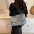 Women Fashionable Denim Messenger With Adjustable Shoulder Strap